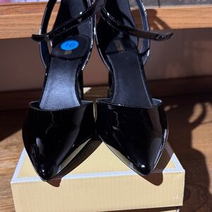 Michael Kors Black Patent Leather Heels